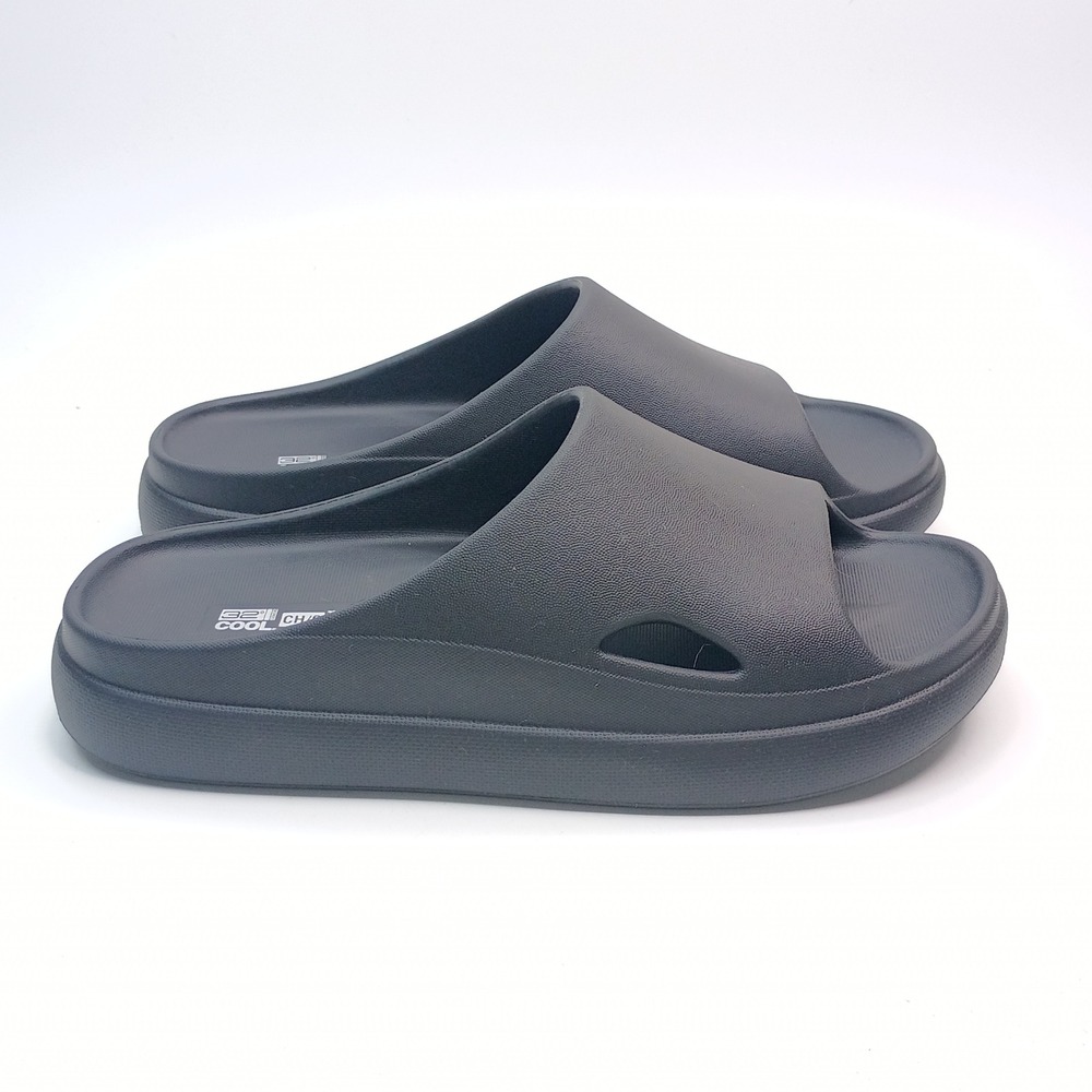 32 Degrees Cool Cushion Slides Women Size 7.5-8.5 Medium Black EVA Foam - Picture 5 of 8